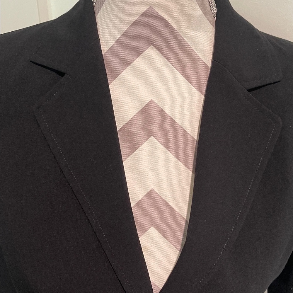 Calvin Klein Classic Black Stretch Blazer Size 4 - Picture 3 of 6